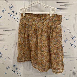 Charlotte Russe Floral Mini Skirt (XS)